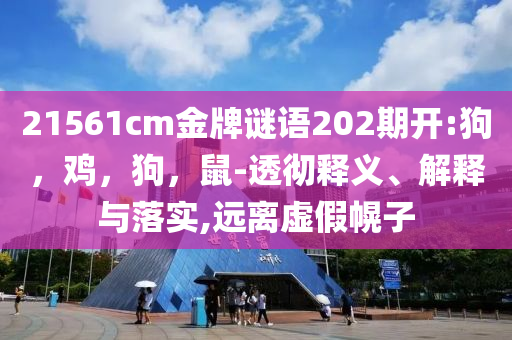 21561cm金牌谜语202期开:狗，鸡，狗，鼠-透彻释义、解释与落实,远离虚假幌子